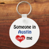 Porte-clés Quelqu'un à Austin m'aime (Recto)