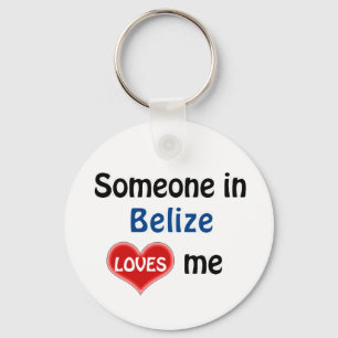 Porte-clés Quelqu'un à Belize m'aime