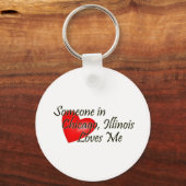 Porte-clés Quelqu'un à Chicago m'aime (Recto)