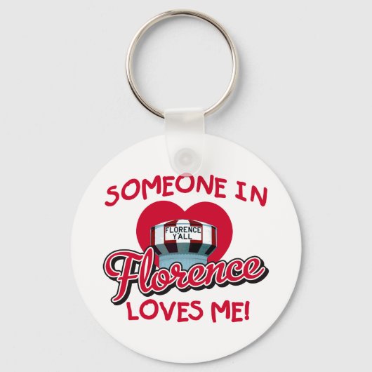 Porte-clés Quelqu'un à Florence m'aime Keyring (Recto)