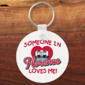Porte-clés Quelqu'un à Florence m'aime Keyring (Recto)