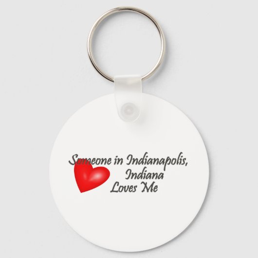 Porte-clés Quelqu'un à Indianapolis m'aime (Recto)