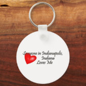 Porte-clés Quelqu'un à Indianapolis m'aime (Recto)