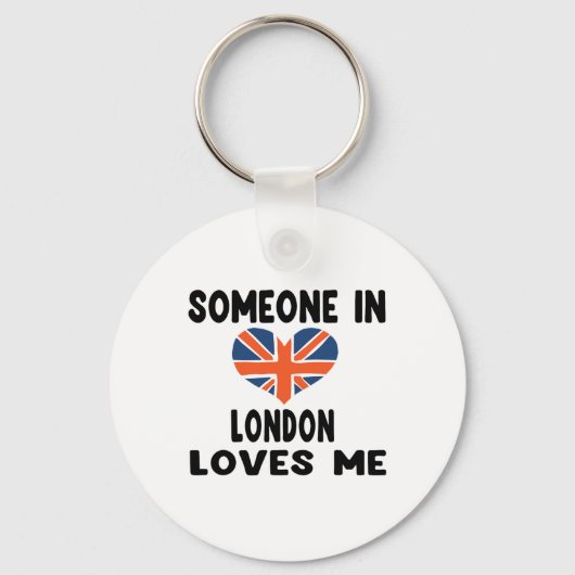 Porte-clés Quelqu'Un À Londres M'Aime Angleterre Drapeau Brit (Recto)