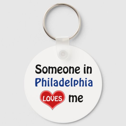Porte-clés Quelqu'un à Philadelphie m'aime (Recto)
