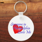 Porte-clés Quelqu'un à Philadelphie m'aime (Recto)