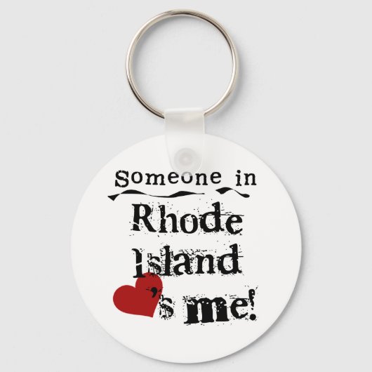 Porte-clés Quelqu'Un À Rhode Island M'Aime (Recto)