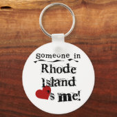 Porte-clés Quelqu'Un À Rhode Island M'Aime (Recto)