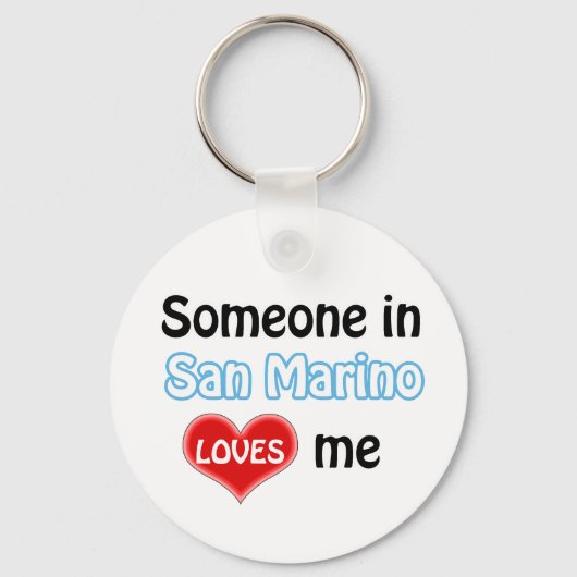 Porte-clés Quelqu'un à Saint-Marin m'aime (Recto)