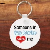 Porte-clés Quelqu'un à Saint-Marin m'aime (Recto)