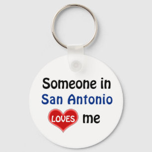 Porte-clés Quelqu'un à San Antonio m'aime