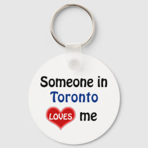 Porte-clés Quelqu'un à Toronto m'aime