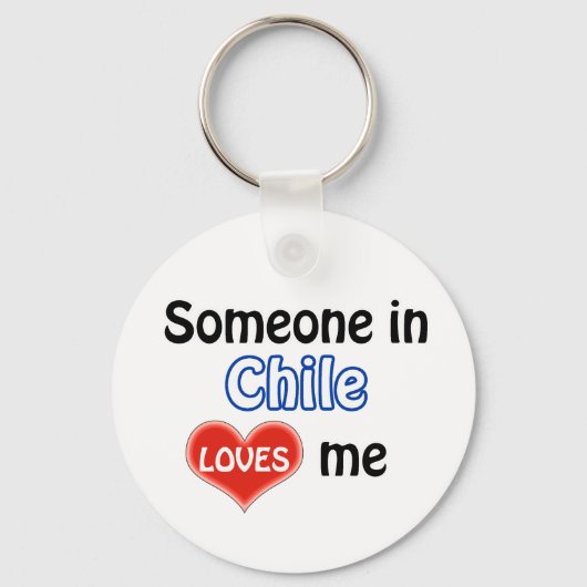 Porte-clés Quelqu'un au Chili m'aime (Recto)