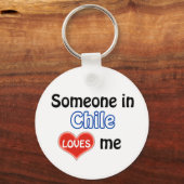 Porte-clés Quelqu'un au Chili m'aime (Recto)
