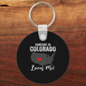 Porte-clés Quelqu'un au Colorado m'aime (Recto)