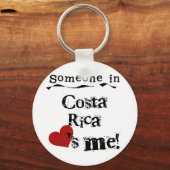 Porte-clés Quelqu'Un Au Costa Rica M'Aime (Recto)