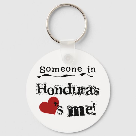 Porte-clés Quelqu'Un Au Honduras M'Aime (Recto)