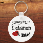 Porte-clés Quelqu'Un Au Liban M'Aime (Recto)