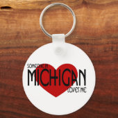 Porte-clés Quelqu'un au Michigan m'aime (Recto)