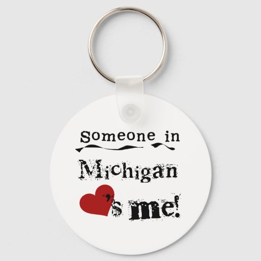 Porte-clés Quelqu'Un Au Michigan M'Aime (Recto)