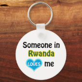 Porte-clés Quelqu'un au Rwanda m'aime (Recto)