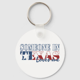 Porte-clés Quelqu'un au Texas m'aime