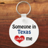 Porte-clés Quelqu'un au Texas m'aime (Recto)