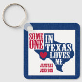 Porte-clés Quelqu'un au Texas m'aime Porte - clé (Recto)