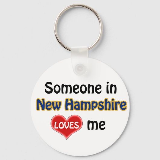 Porte-clés Quelqu'un dans le New Hampshire m'aime (Recto)