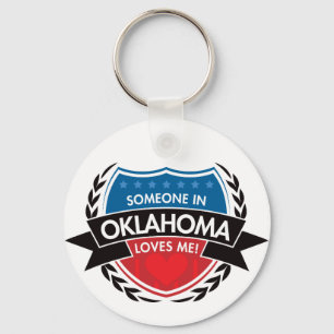 Porte-clés Quelqu'un dans l'Oklahoma m'aime