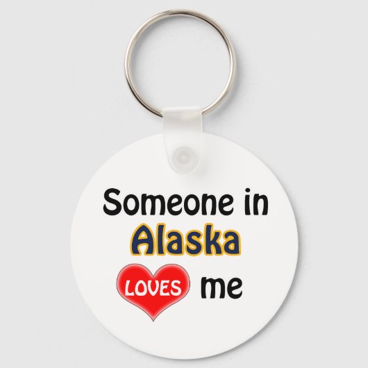 Porte-clés Quelqu'un en Alaska m'aime (Recto)