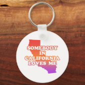 Porte-clés Quelqu'Un En Californie M'Aime (Recto)