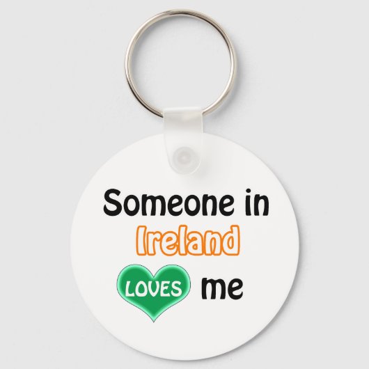 Porte-clés Quelqu'un en Irlande m'aime (Recto)