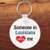 Porte-clés Quelqu'un en Louisiane m'aime (Recto)