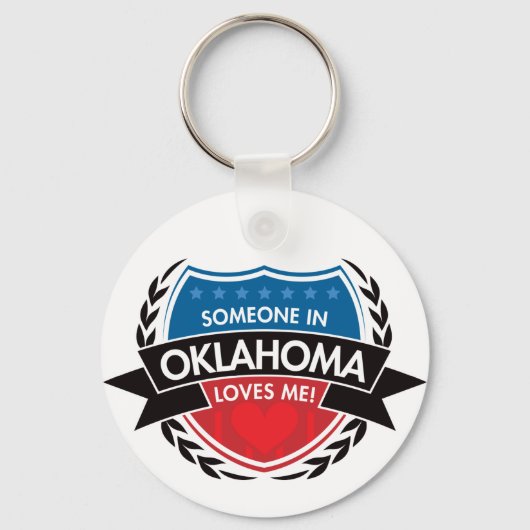 Porte-clés Quelqu'Un En Oklahoma M'Aime (Recto)