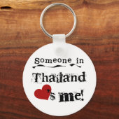 Porte-clés Quelqu'Un En Thaïlande M'Aime (Recto)