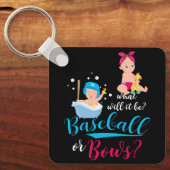 Porte-clés Qu'Est-Ce Que Ce Sera Baseball Bow Genre Révéler G (Recto)