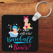 Porte-clés Qu'Est-Ce Que Ce Sera Baseball Bow Genre Révéler G (Verso)