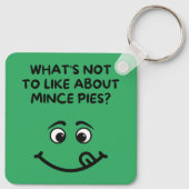 Porte-clés "qu'est-ce qui ne va pas aimer avec Mince Pies ? (Dos)