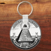 Porte-clés Question Illuminati New World Order (Recto)