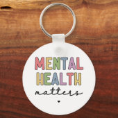 Porte-clés Questions de santé mentale | Sensibilisation à la  (Recto)