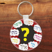 Porte-clés Questions hébraïques (Recto)