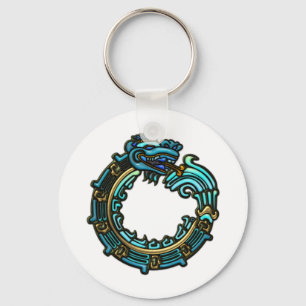 Porte-clés Quetzalcoatl turquoise