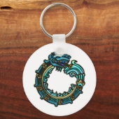 Porte-clés Quetzalcoatl turquoise (Recto)