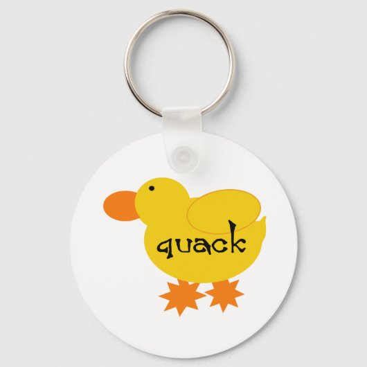 Porte-clés Queue de canard jaune (Recto)