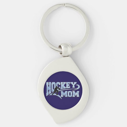 Porte-clés Queue de sport Maman de hockey (Devant)
