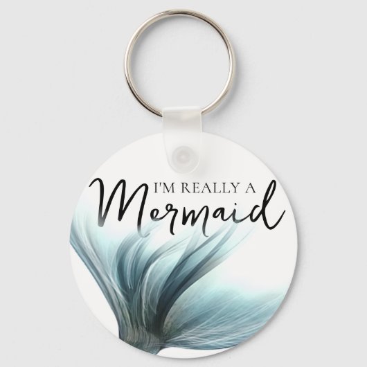 Porte-clés Queue Luxe Mermaid | Je suis vraiment une citation (Verso)