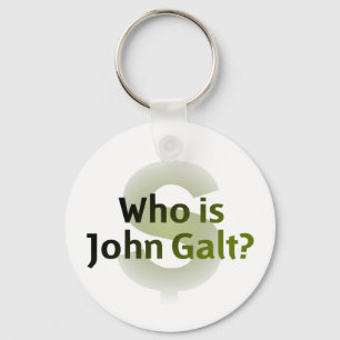 Porte-clés Qui est John Galt ? Symbole d'argent