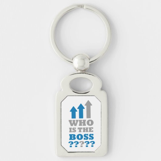 Porte-clés Qui est le patron ? (Devant)