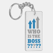 Porte-clés Qui est le patron ? (Devant gauche)